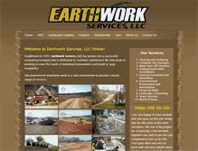 Tablet Screenshot of earthworkservicesllc.com